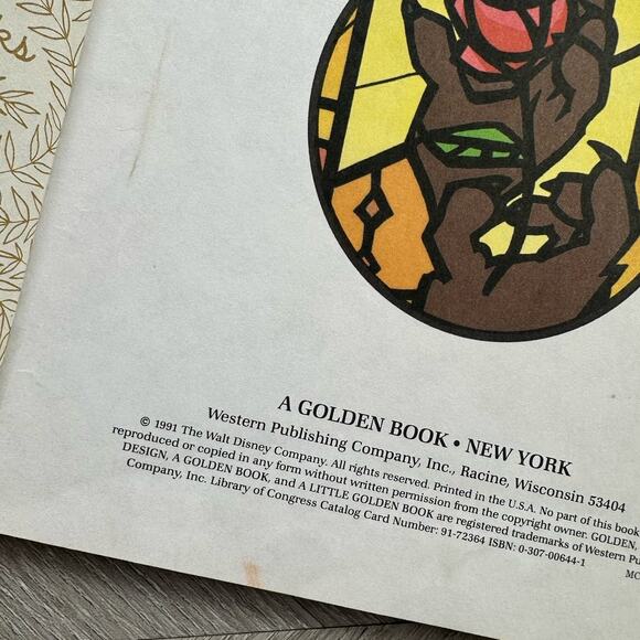 Disney's Beauty and the Beast Little Golden Book Vintage 1991 - Picture 5 of 8